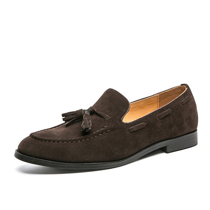 LORVENES Classic Suede Tassel Loafers