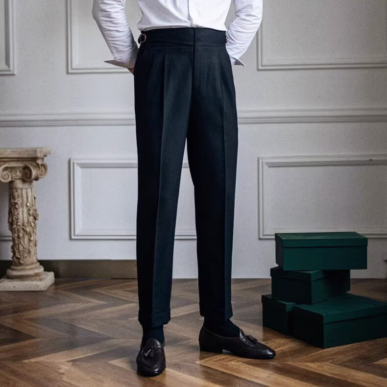 LORVENES Tailored Fit Formal Dress Trousers