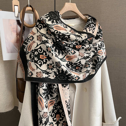 LORVENE Handcrafted Wool Shawl