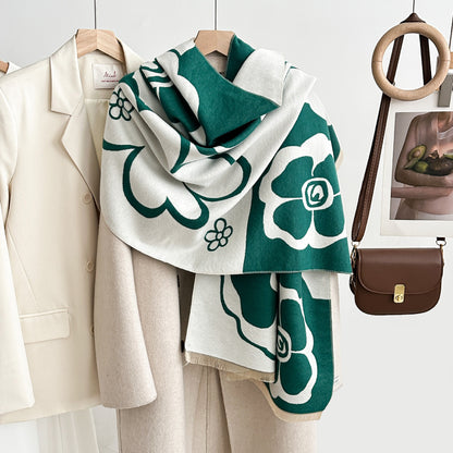 LORVENE Handcrafted Wool Shawl