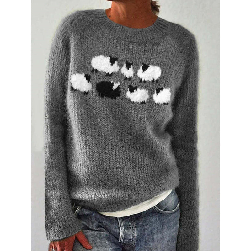 LORVENE Elegant Crewneck Sweater