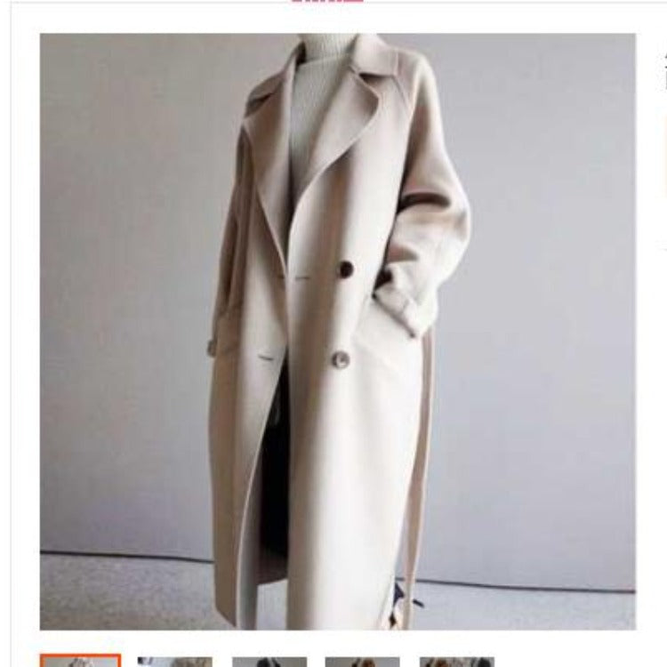 LORVENE Slim Fit Trench