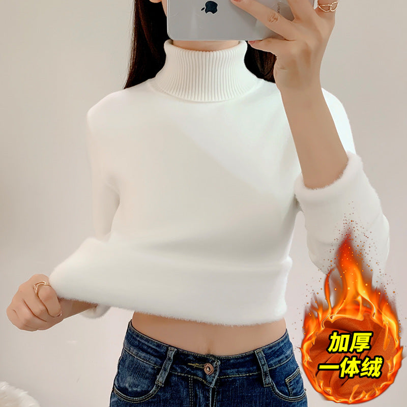 LORVENE Stretch Fit Turtleneck High neck