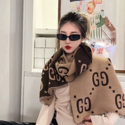 LORVENE Handcrafted Wool Shawl