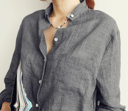 LORVENE Classic Button-Up Shirt