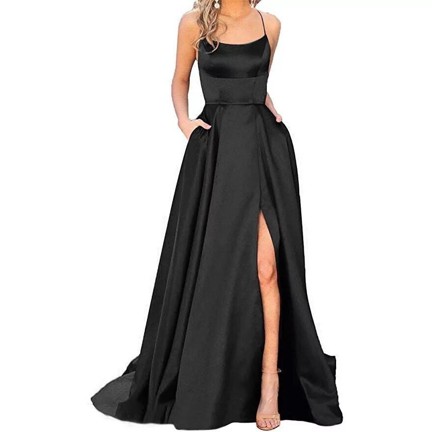 LORVENE Pure Satin Maxi