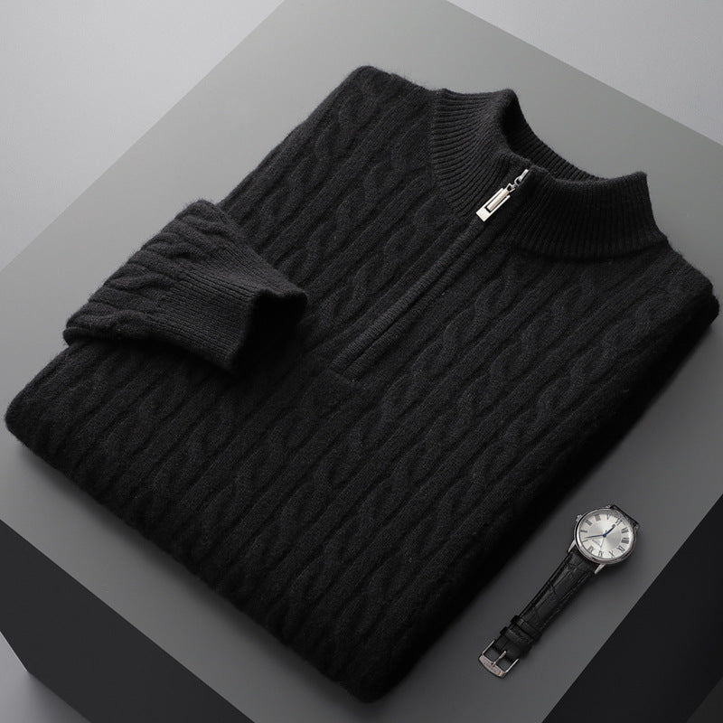 LORVENE Classic High Neck Sweater