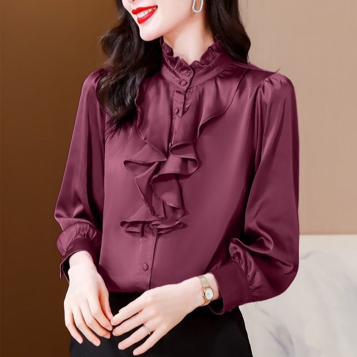LORVENE Chic Relaxed Shirt