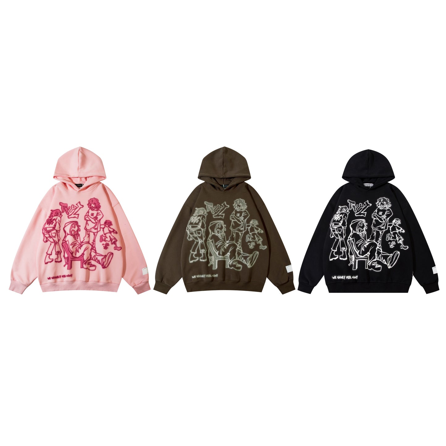 LORVENE Cropped Fleece Hoodie