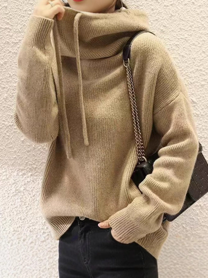 Cozy Knit Hooded Sweater