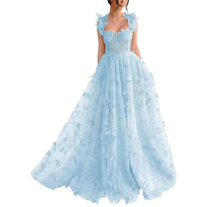 Elegant sleeveless maxi dress by LORVENES featuring flowing fabric and a fitted bodice, perfect for formal occasions.