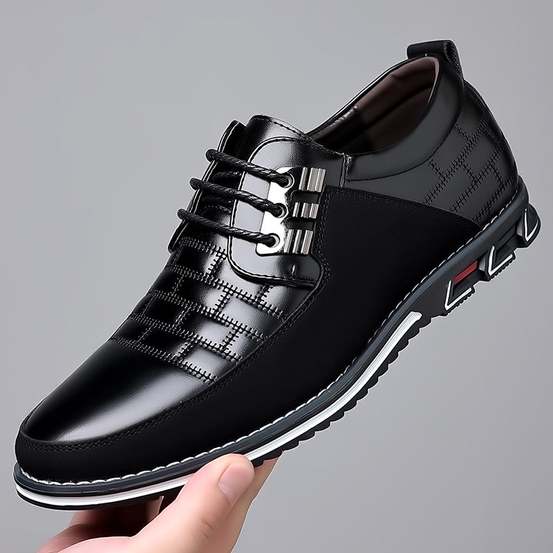 Men’s Contrast Lace-Up Dress Sneakers