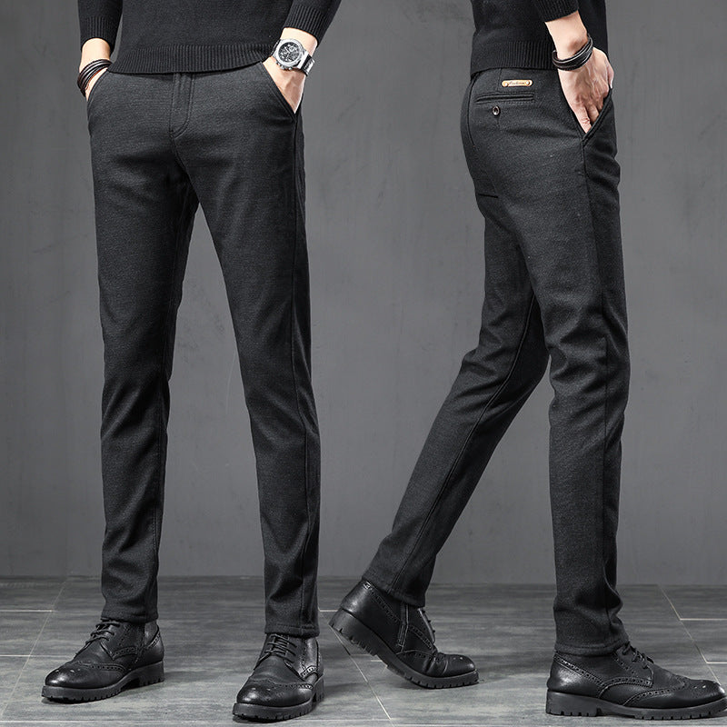 LORVENES Everyday Office Slim Fit Trousers