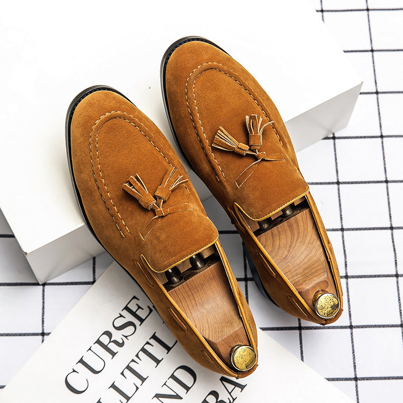 LORVENES Classic Suede Tassel Loafers