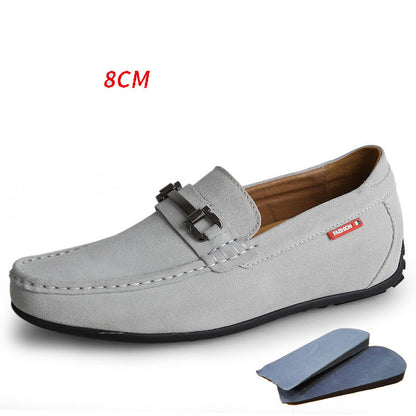 Men’s Suede Comfort Loafers with Height Lift