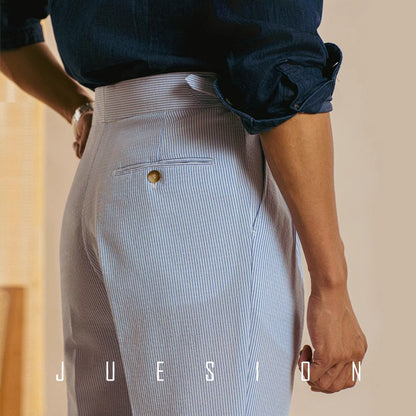 LORVENES Modern Business Tailored Pants for Men