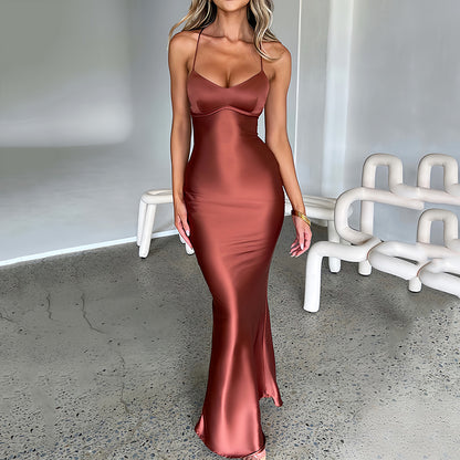 LORVENE Golden Party Dress