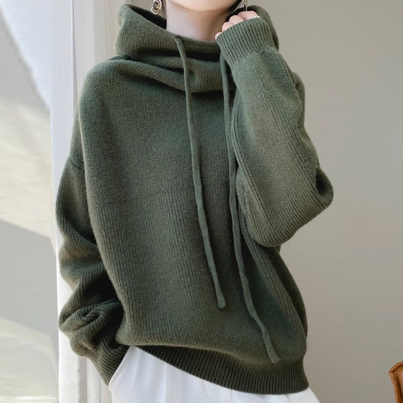 Cozy Knit Hooded Sweater