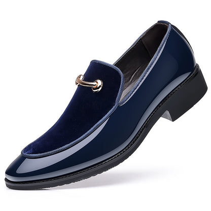 Men’s Luxury Velvet Patent Loafers