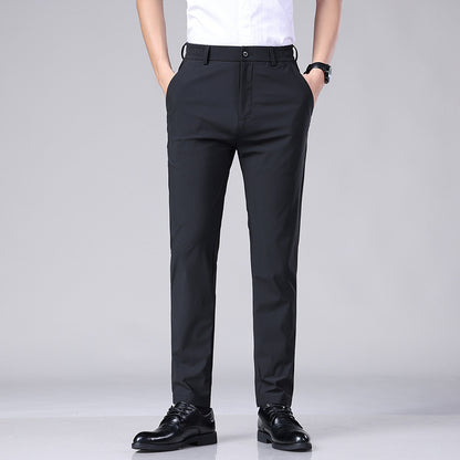 LORVENES Classic Slim Fit Business Trousers