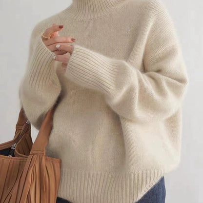 LORVENE Luxe Rib Turtleneck