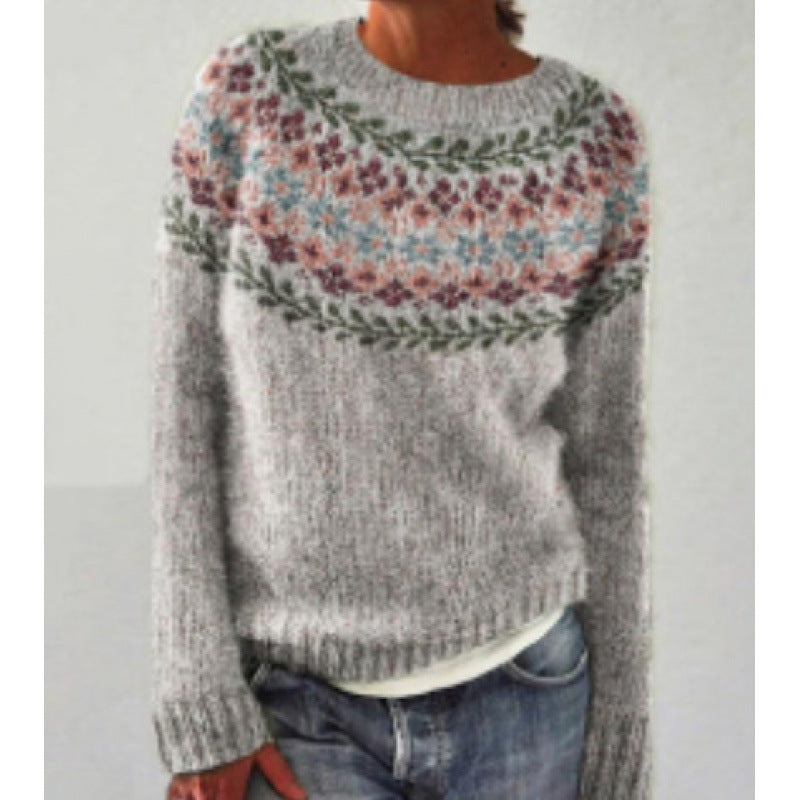 LORVENE Elegant Crewneck Sweater