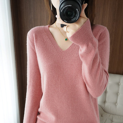 LORVENE Ribbed Knit Sweater