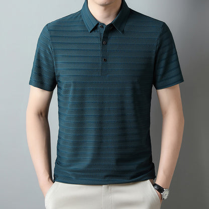 LORVENE Contrast Collar Polo