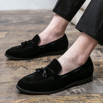LORVENES Classic Suede Tassel Loafers