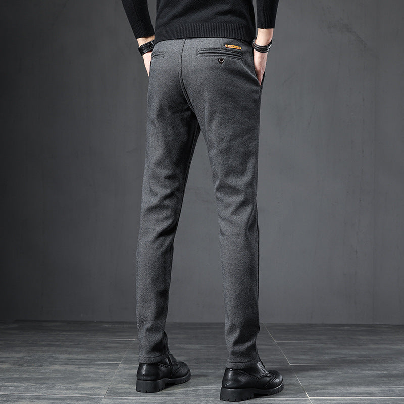 LORVENES Everyday Office Slim Fit Trousers