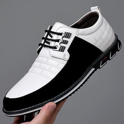 Men’s Contrast Lace-Up Dress Sneakers