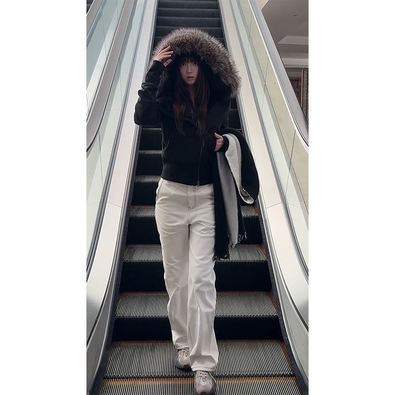 LORVENE Distressed Denim Jacket