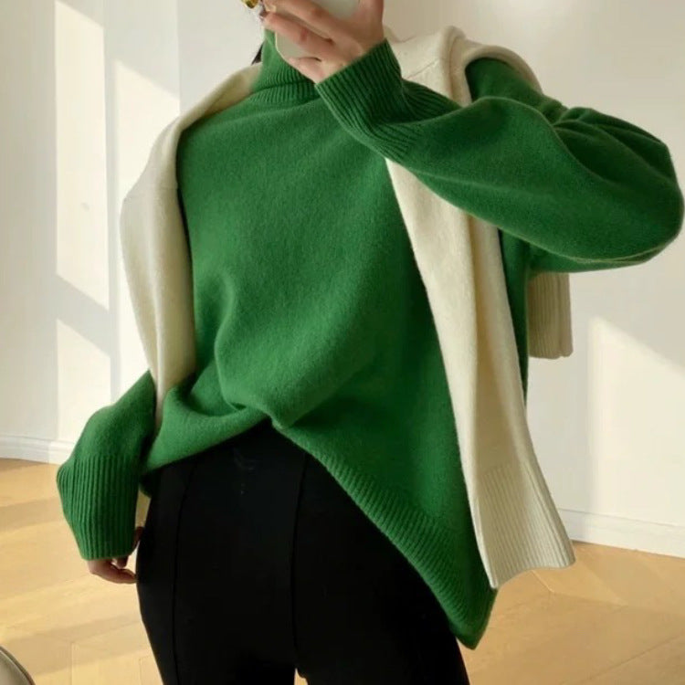 LORVENE Luxe Rib Turtleneck