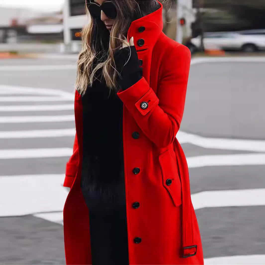 LORVENE Structured Wrap Coat