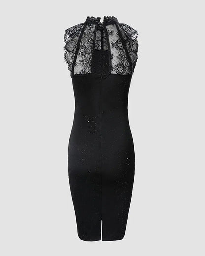 LORVENE Midnight Sequin Dress