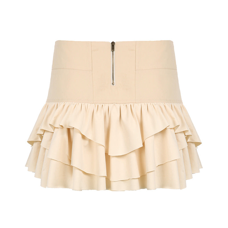 LORVENE Metro Chic skirt in a stylish design, showcased on a hanger with a smooth fabric texture and modern silhouette.