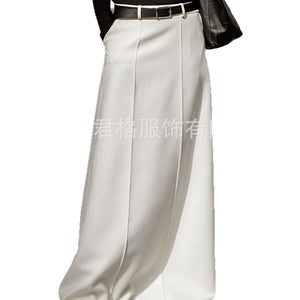 LORVENE Mode Grace skirt in soft fabric, featuring a stylish, flowy design with a high waist and elegant length.