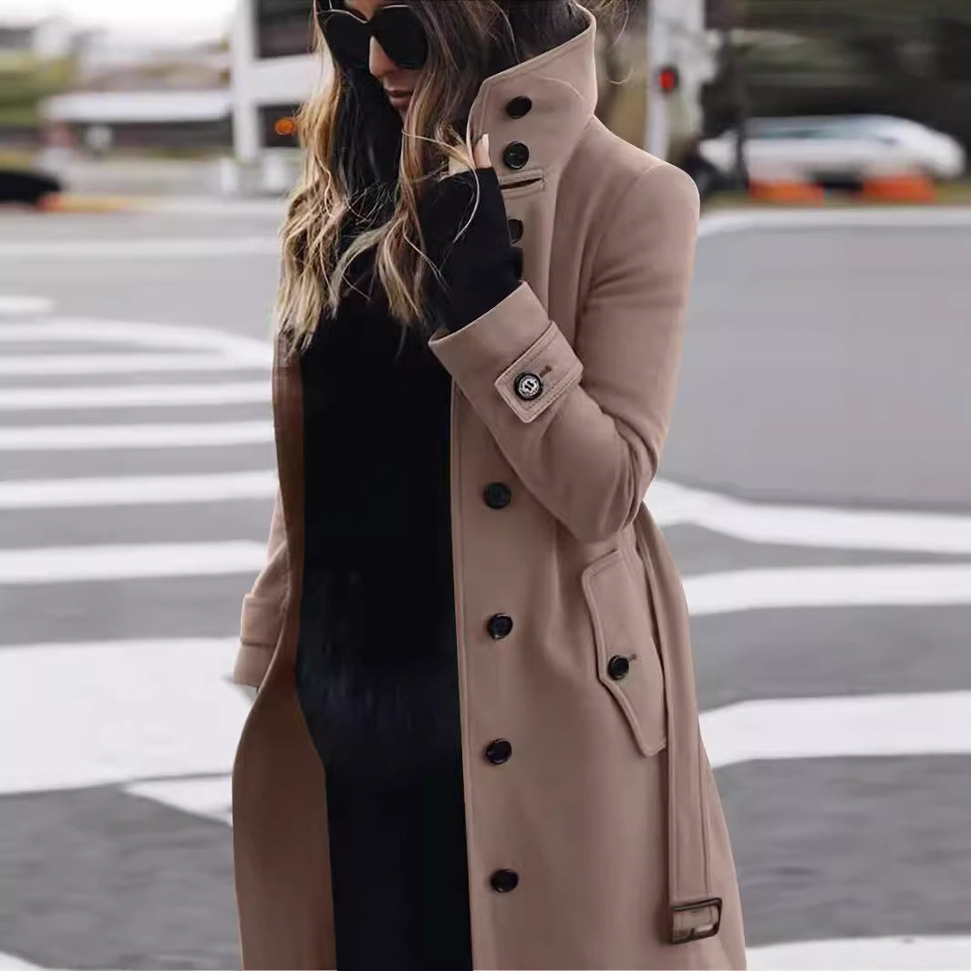 LORVENE Structured Wrap Coat