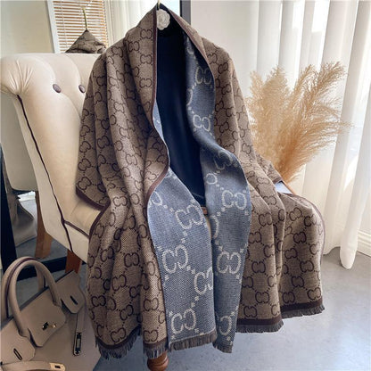 LORVENE Handcrafted Wool Shawl