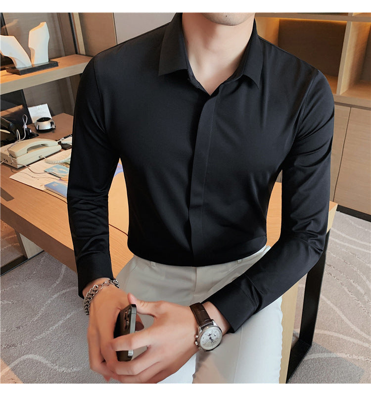 LORVENE Textured Formal Shirt