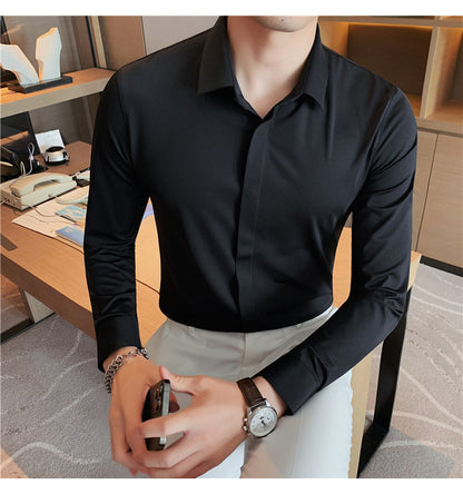 LORVENE Textured Formal Shirt