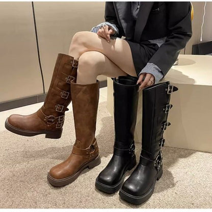 LORVENE Croc Pattern Boots