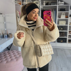 LORVENES Turtleneck Coat