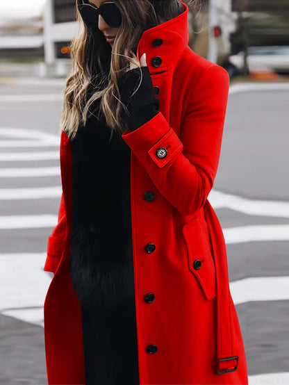 LORVENE Structured Wrap Coat