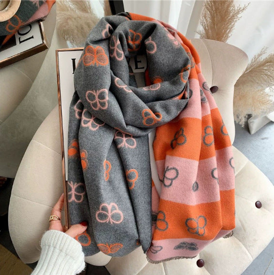 LORVENE Handcrafted Wool Shawl