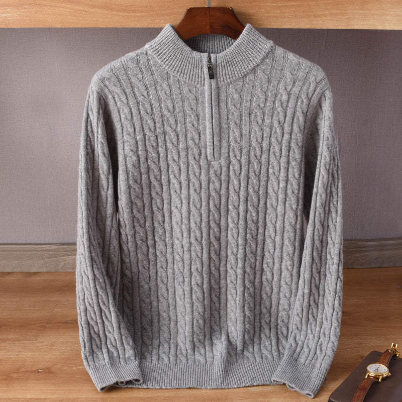 LORVENE Warm Half‑Zip Sweater