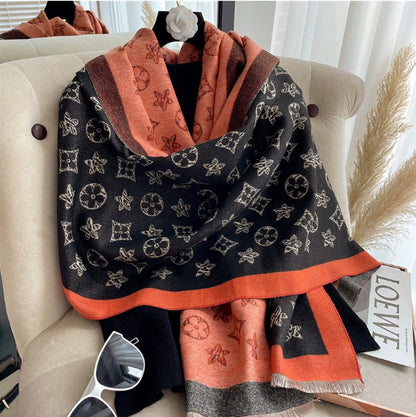 LORVENE Handcrafted Wool Shawl