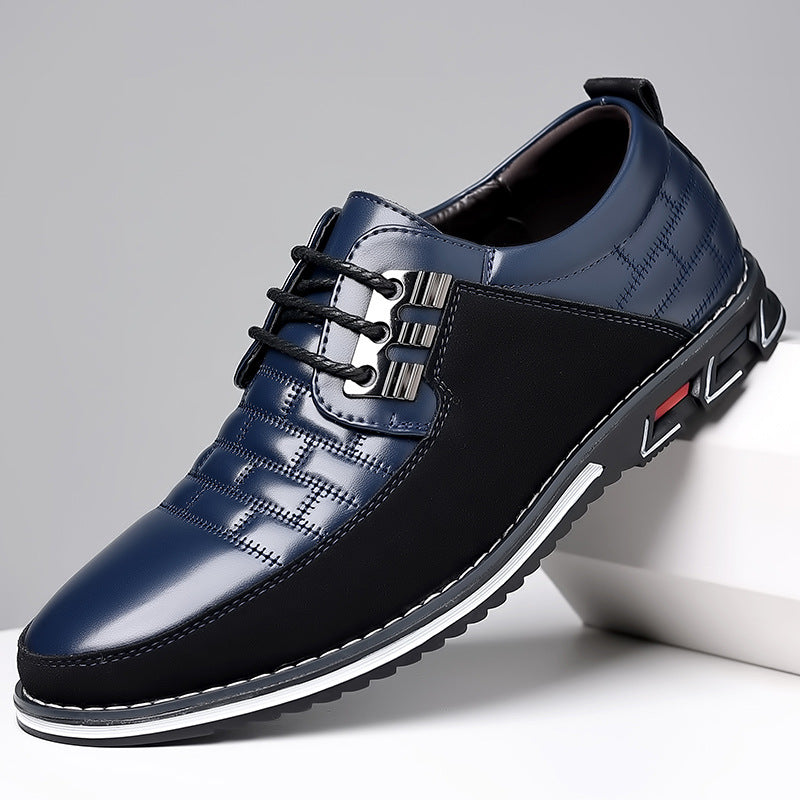 Men’s Contrast Lace-Up Dress Sneakers