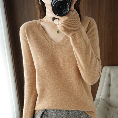 LORVENE Ribbed Knit Sweater