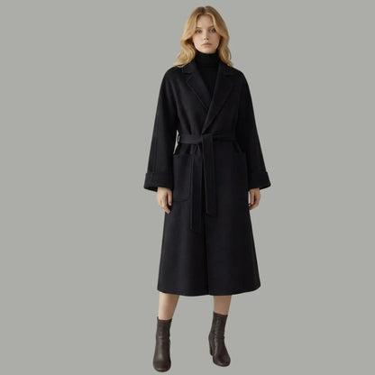 Wool Cashmere Drop Shoulder Coat